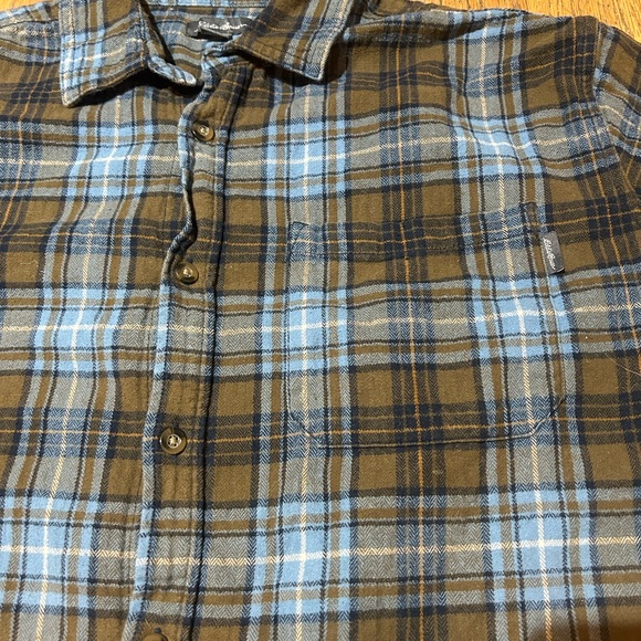 Eddie Bauer Flannel Button Down Men’s XL - Picture 2 of 8